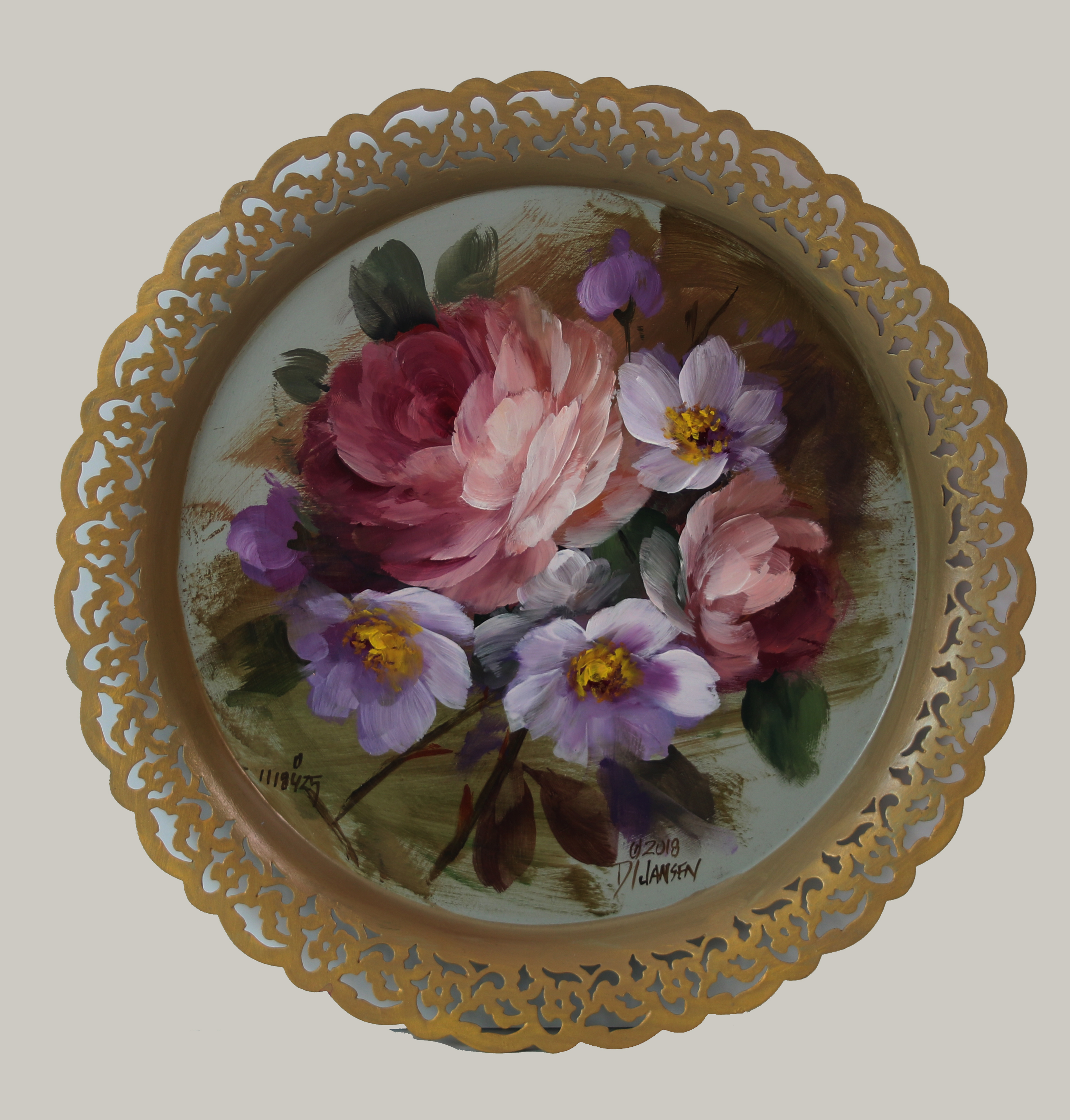 18425- 12 Inch Round Metal